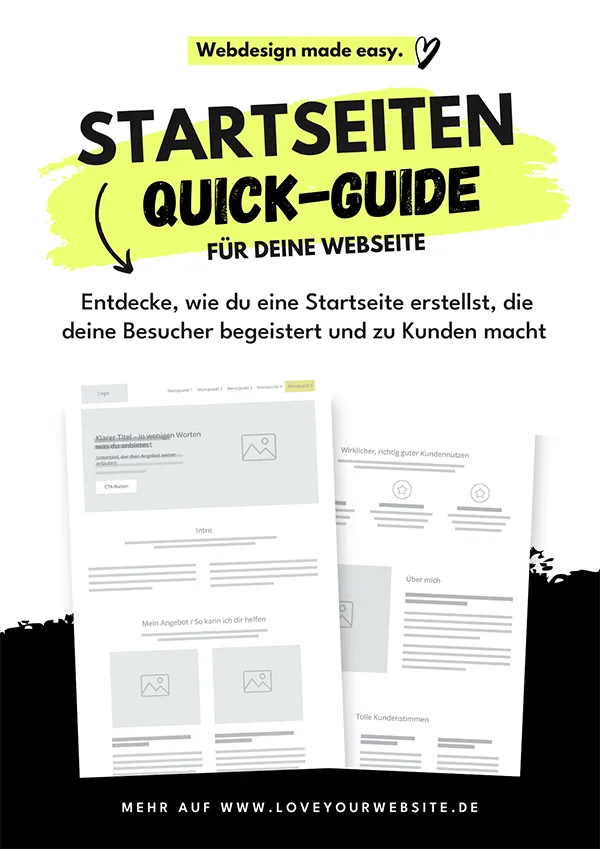 Moni Groh - Der ultimative Startseiten-Quickguide