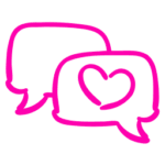 Bildquellennachweise 8 Icon Sprechblasen mit Herz